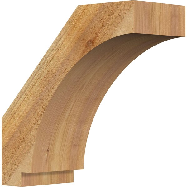 Ekena Millwork 6"W x 14"D x 14"H Imperial Rough Sawn Knee Brace, Western Red Cedar BRC06X14X14IMP00RWR - main